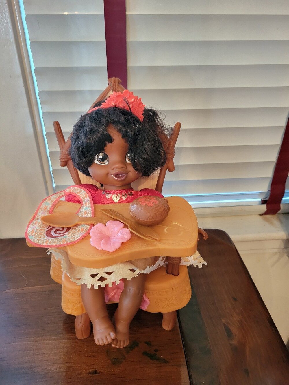 Disney Princess Baby Moana and Royal Highchair Mealtime Set Toy